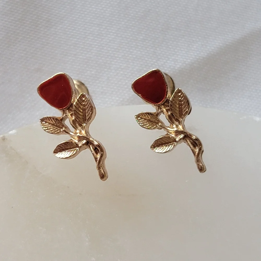 Rose Stud Earrings